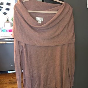 Off the shoulder sweater